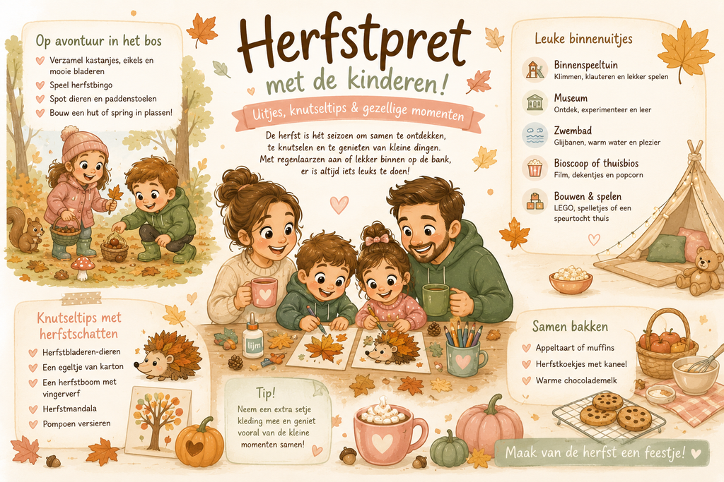 Herfstpret met kinderen: van bosavonturen tot gezellige binnenuitjes!